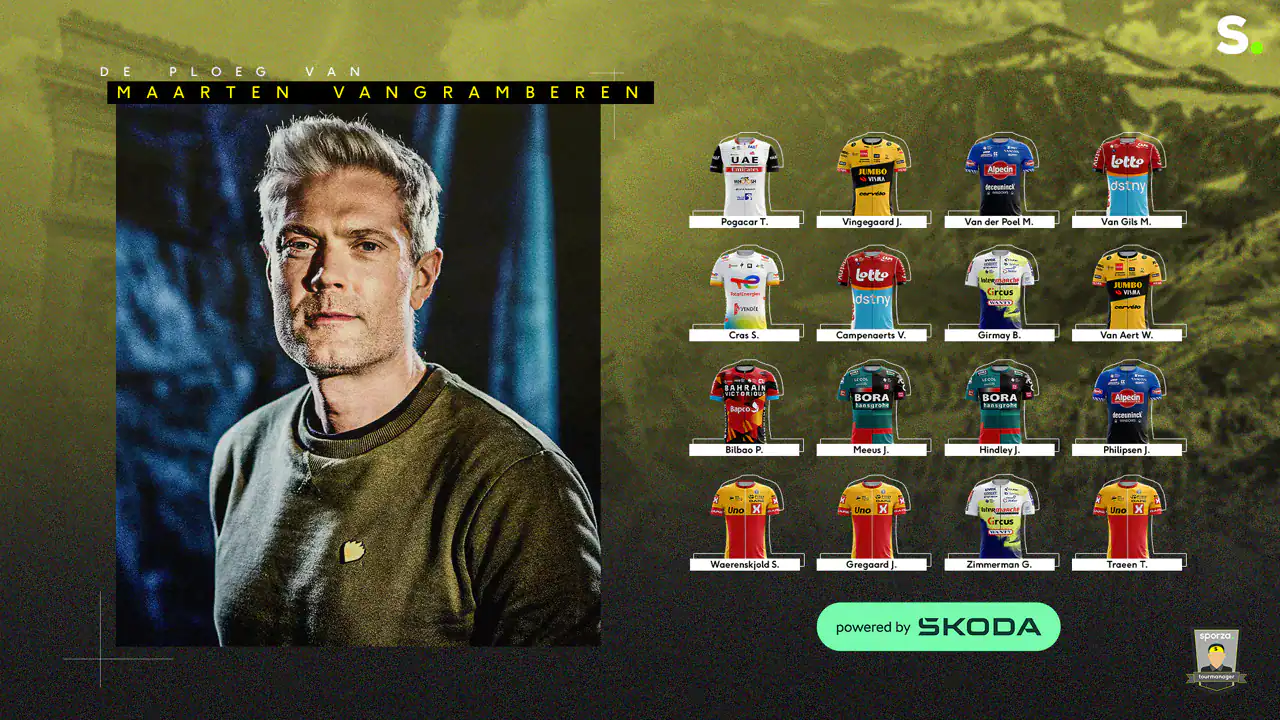 Sporza Tourmanager - Team of Sporza TV anchor Maarten Vangramberen