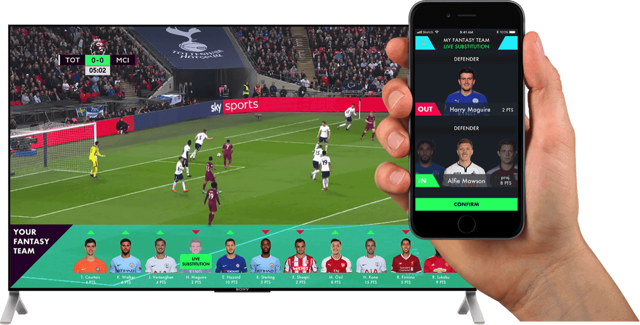 fan engagement during live sports with fantasy sports