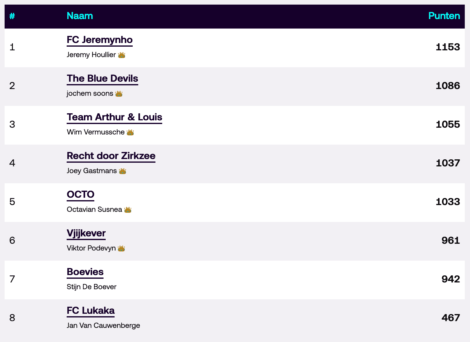 private league
