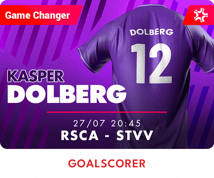 Circus Challenge game changer card for Kasper Dolberg in RSCA - STVV